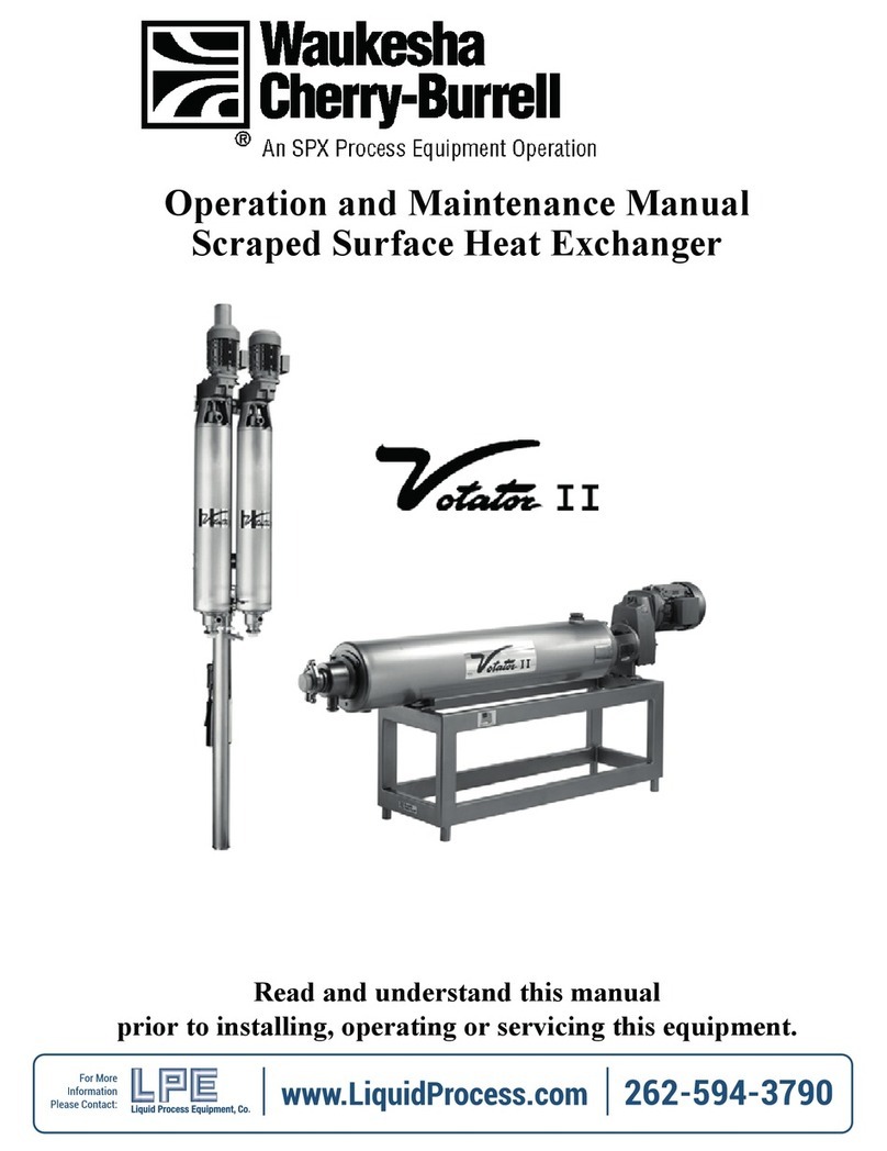 SPX Waukesha Cherry-Burrell Votator II Operation and maintenance manual