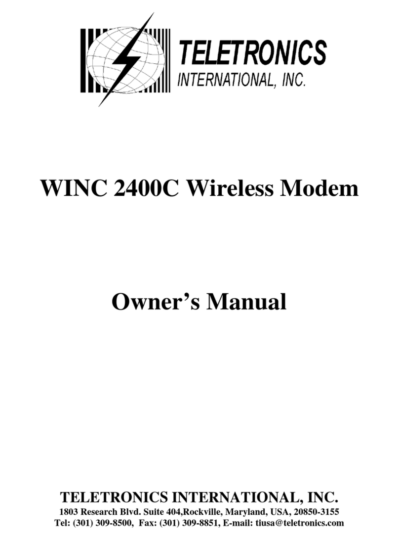 Teletronics International WINC 2400C owner's manual