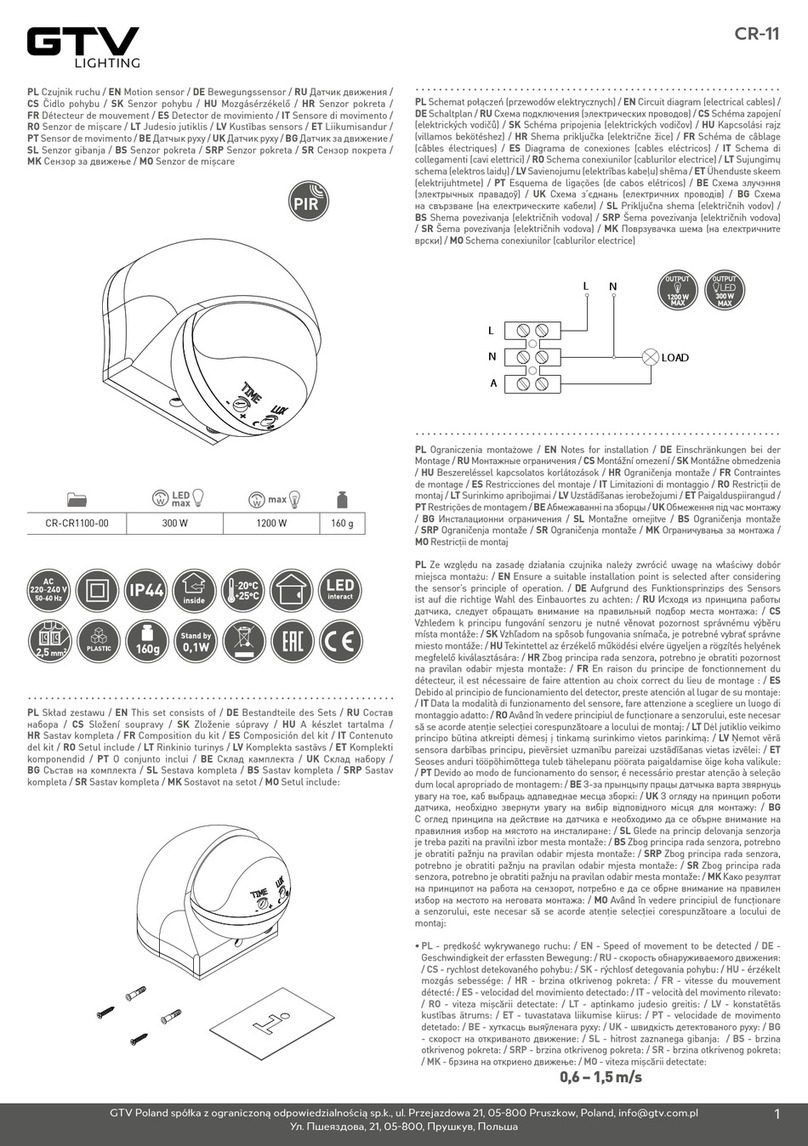 GTV CR-11 User manual