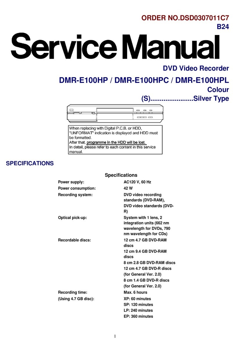 Panasonic DMRE100HP User manual