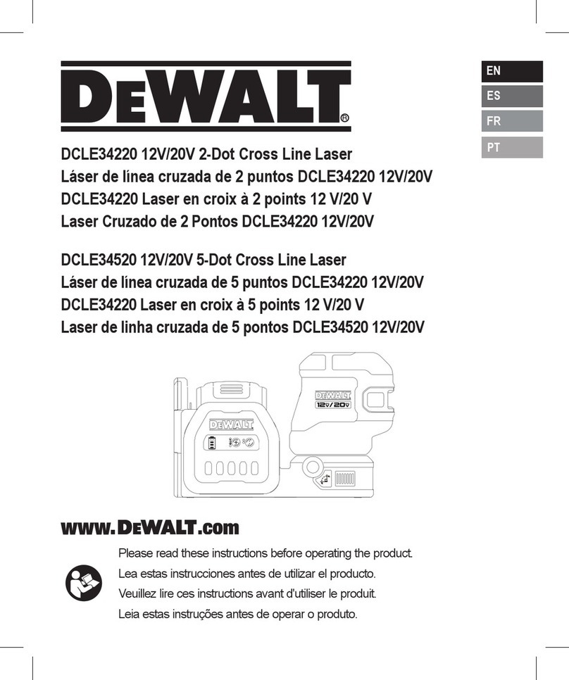 DeWalt DCLE34220 User manual