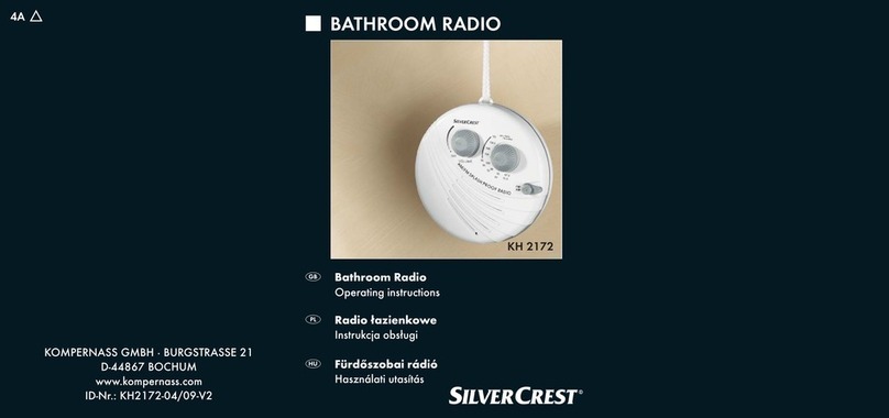 Silvercrest KH 2172 User manual Silvercrest KH 2172 User manual