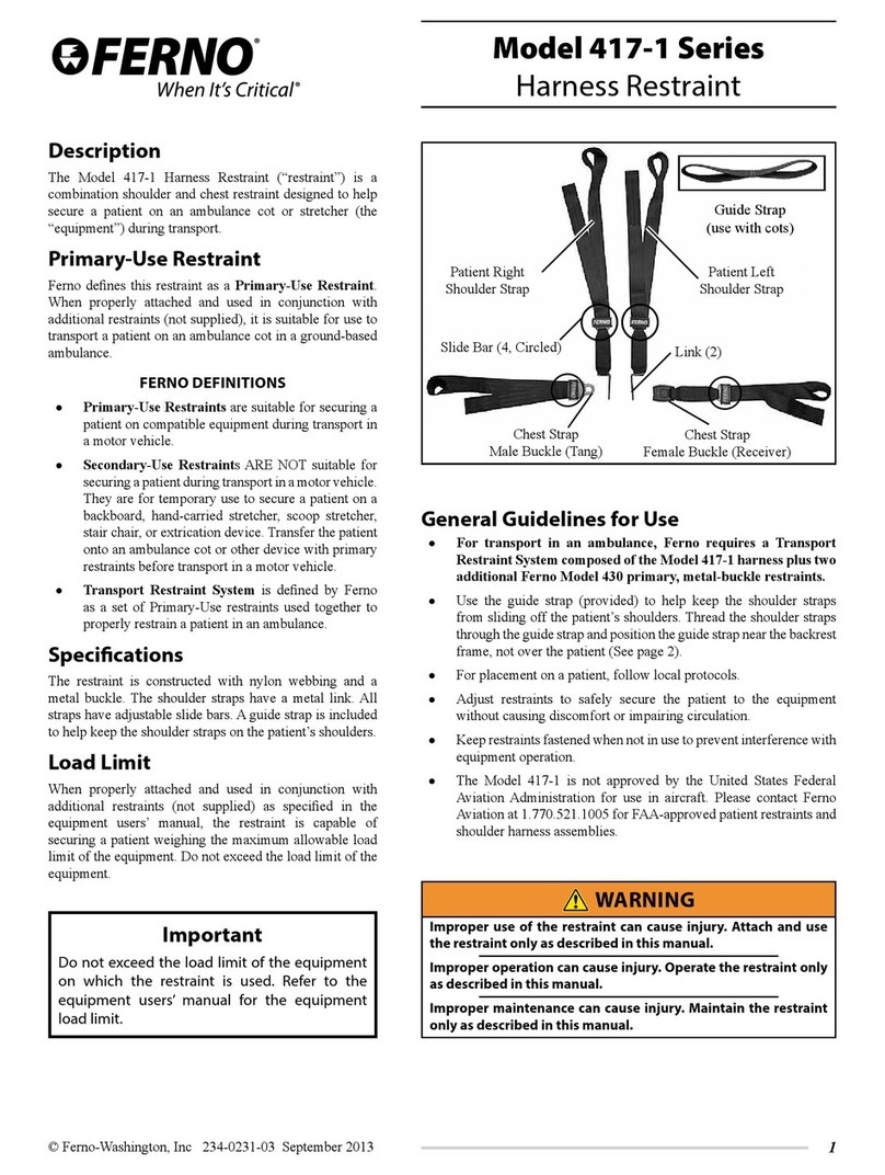 Ferno 417-1 Series User manual