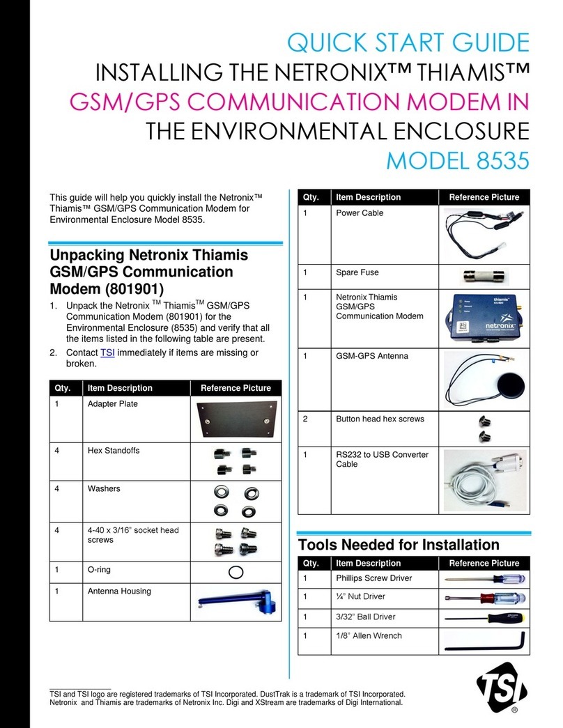 TSI Instruments NETRONIX THIAMIS 8535 User manual