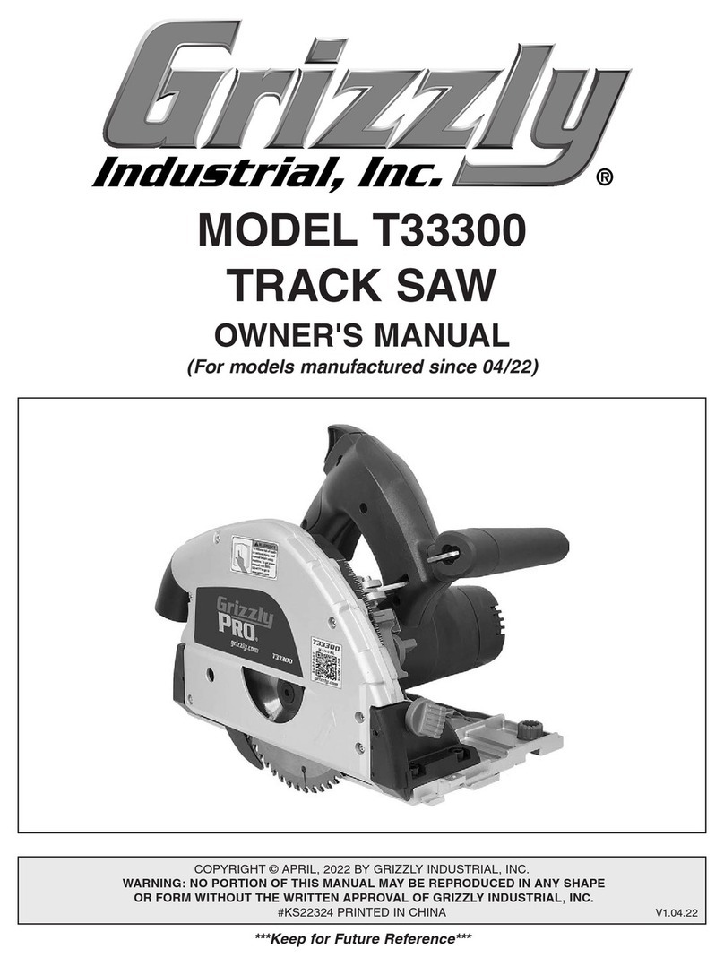 Grizzly T33300 owner's manual
