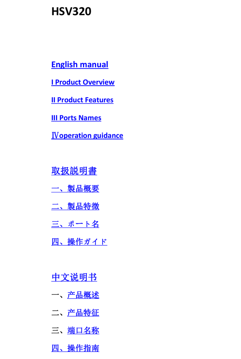 MiraBox HSV320 User manual