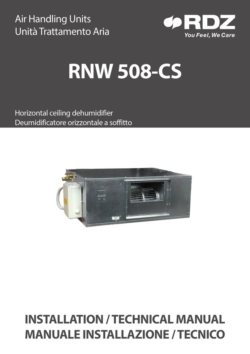 RDZ RNW 508-CS Installation & technical manual