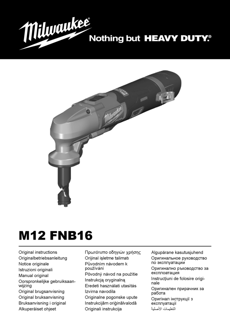 Milwaukee M12 FNB16 Original instructions
