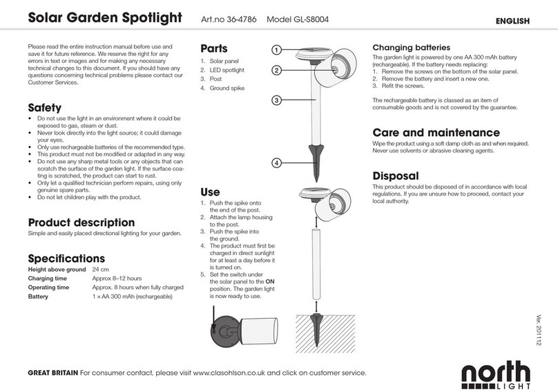 North Light GL-S8004 User manual
