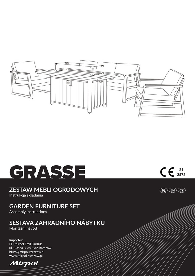 Mirpol GRASSE Assembly instructions