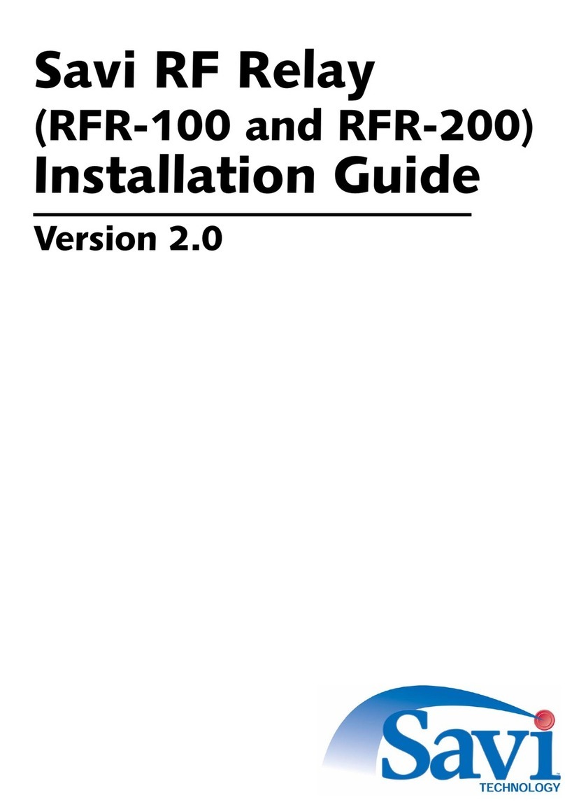 Savi RFR-100 User manual