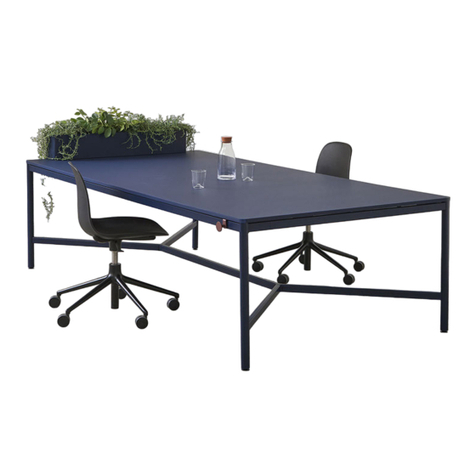 three h Hook Up Community Table instructions