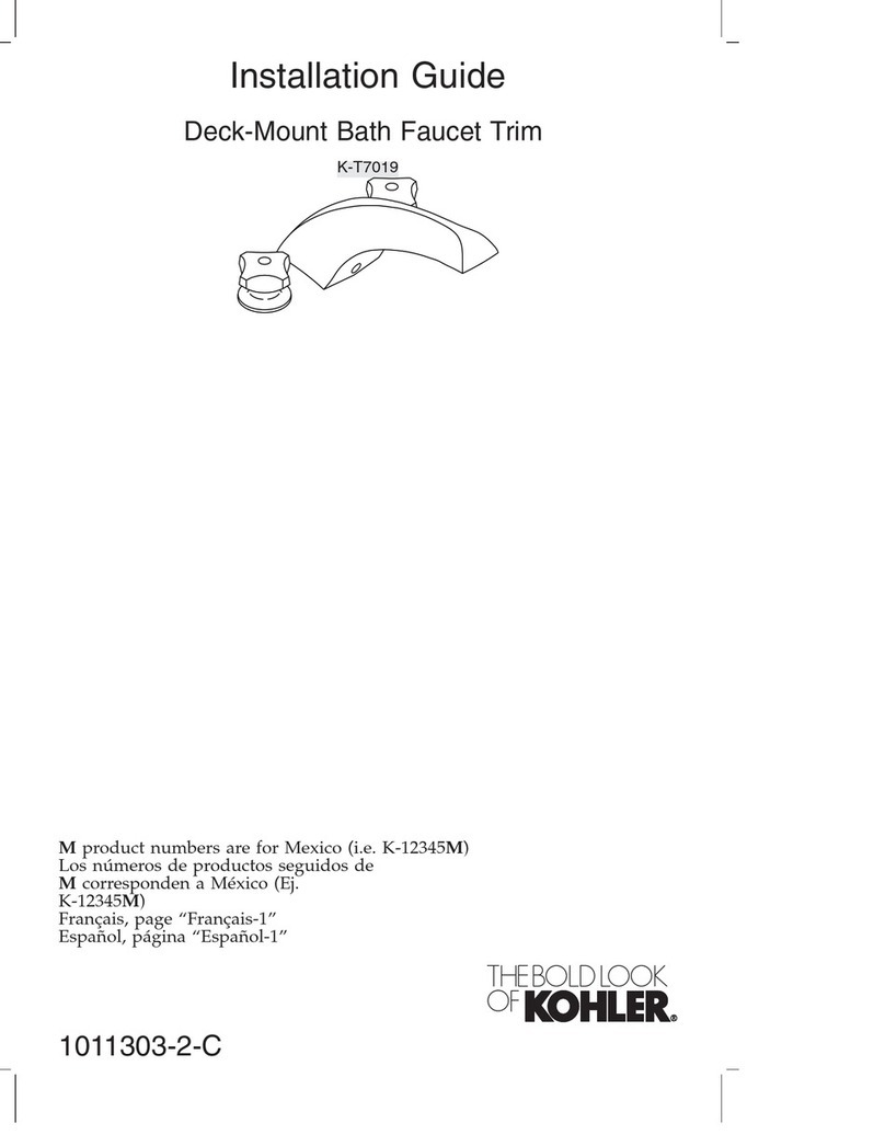 Kohler Triton K-T7019 User manual