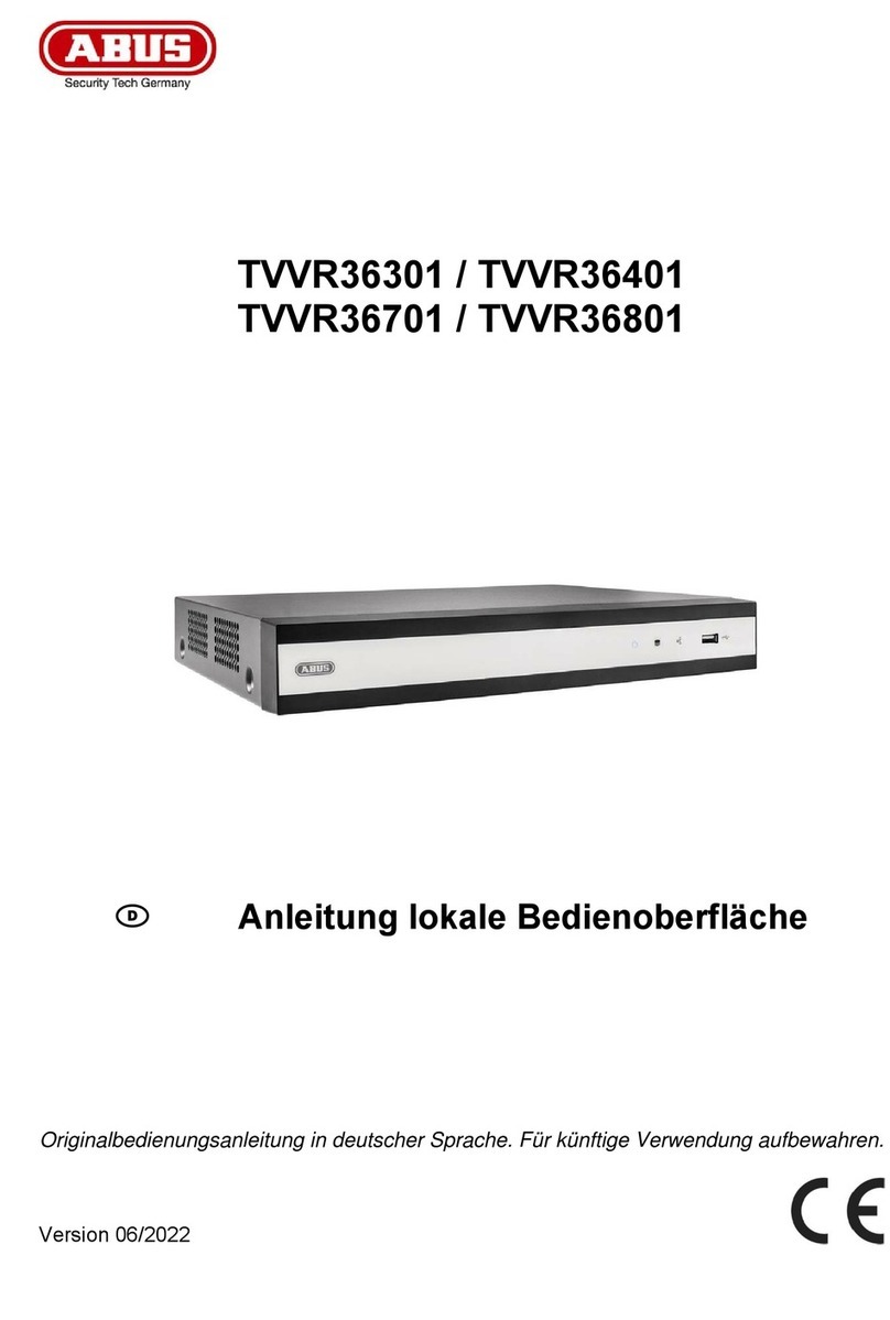Abus TVVR36301 Instructions for user