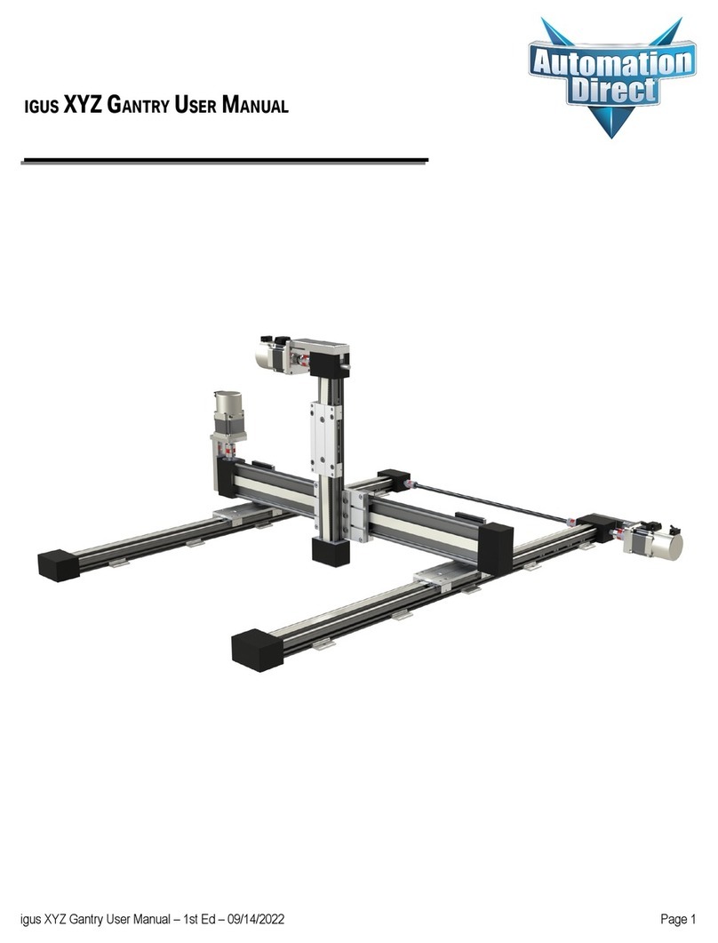 AutomationDirect igus XYZ Gantry user manual AutomationDirect igus XYZ Gantry user manual