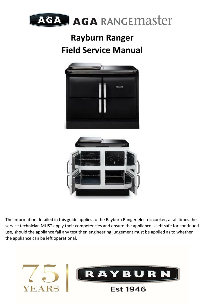 AGA Rangemaster Rayburn Ranger Field service manual