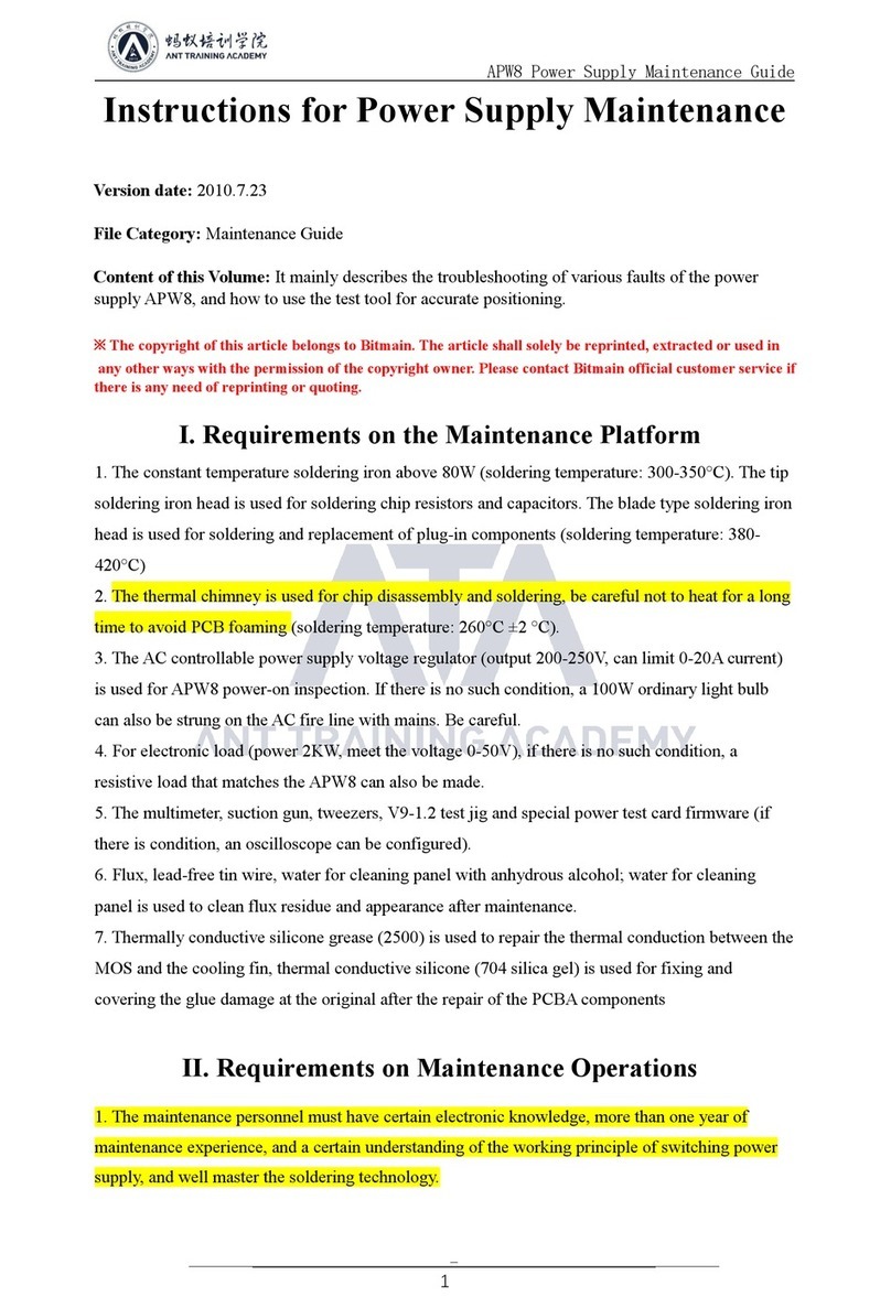 Antminer APW8 Maintenance Guide