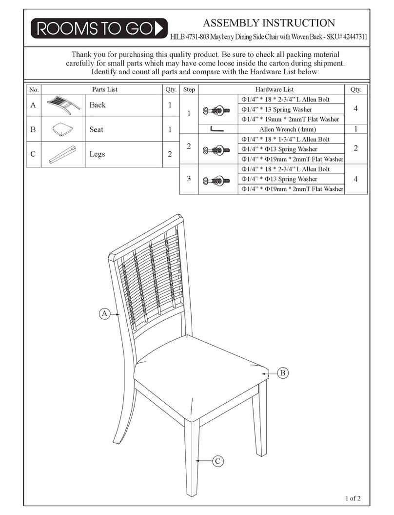 ROOMS TO GO HILB 4731-803 User manual ROOMS TO GO HILB 4731-803 User manual