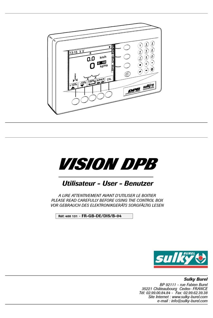 Sulky Burel VISION DPB manual