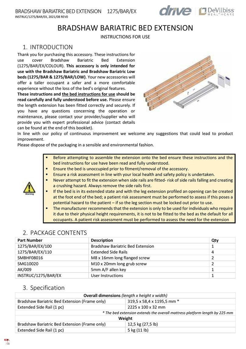 Drive DeVilbiss Healthcare 1275/BAR/EX Instructions for use