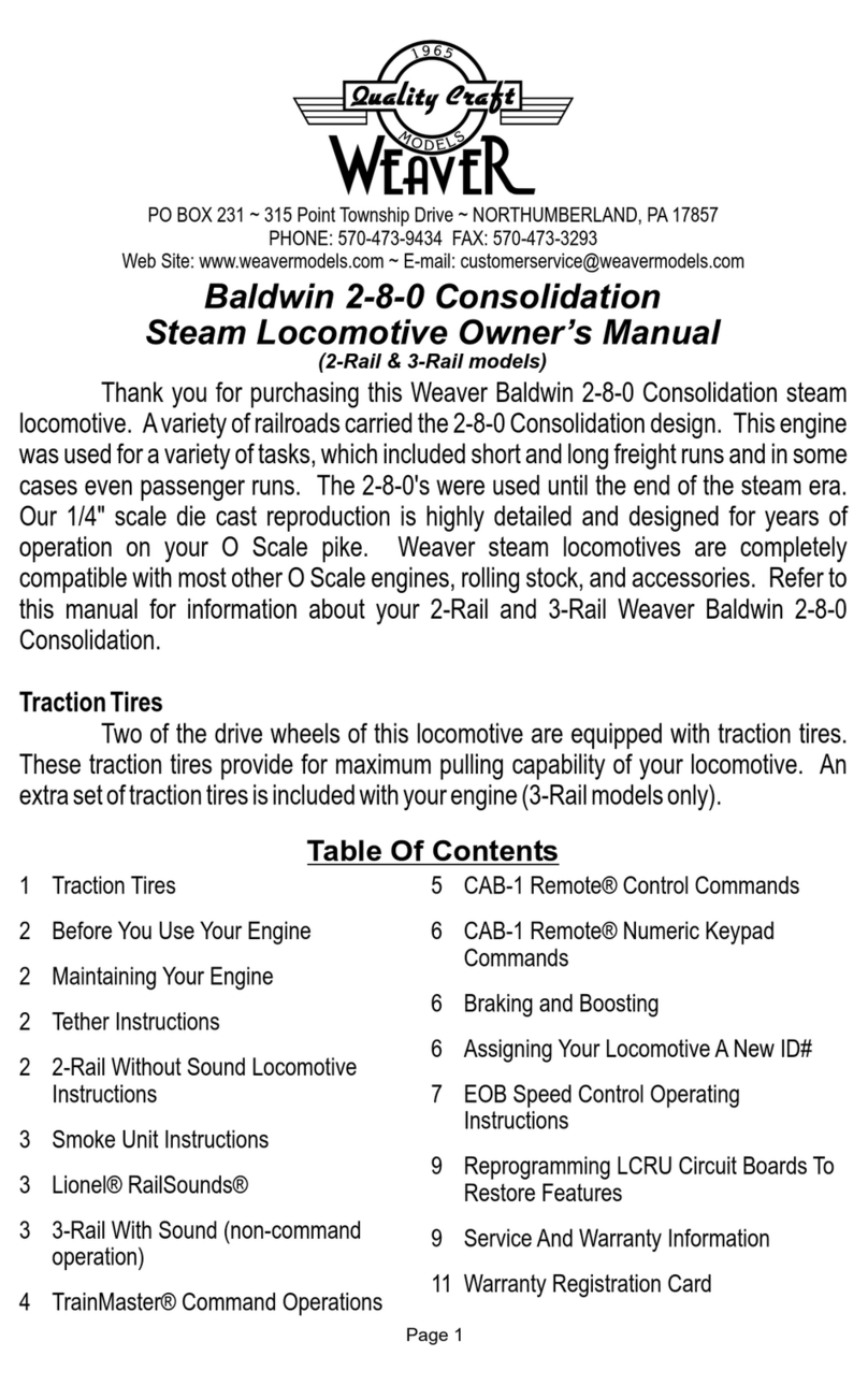 Weaver Baldwin 2-8-0 User manual