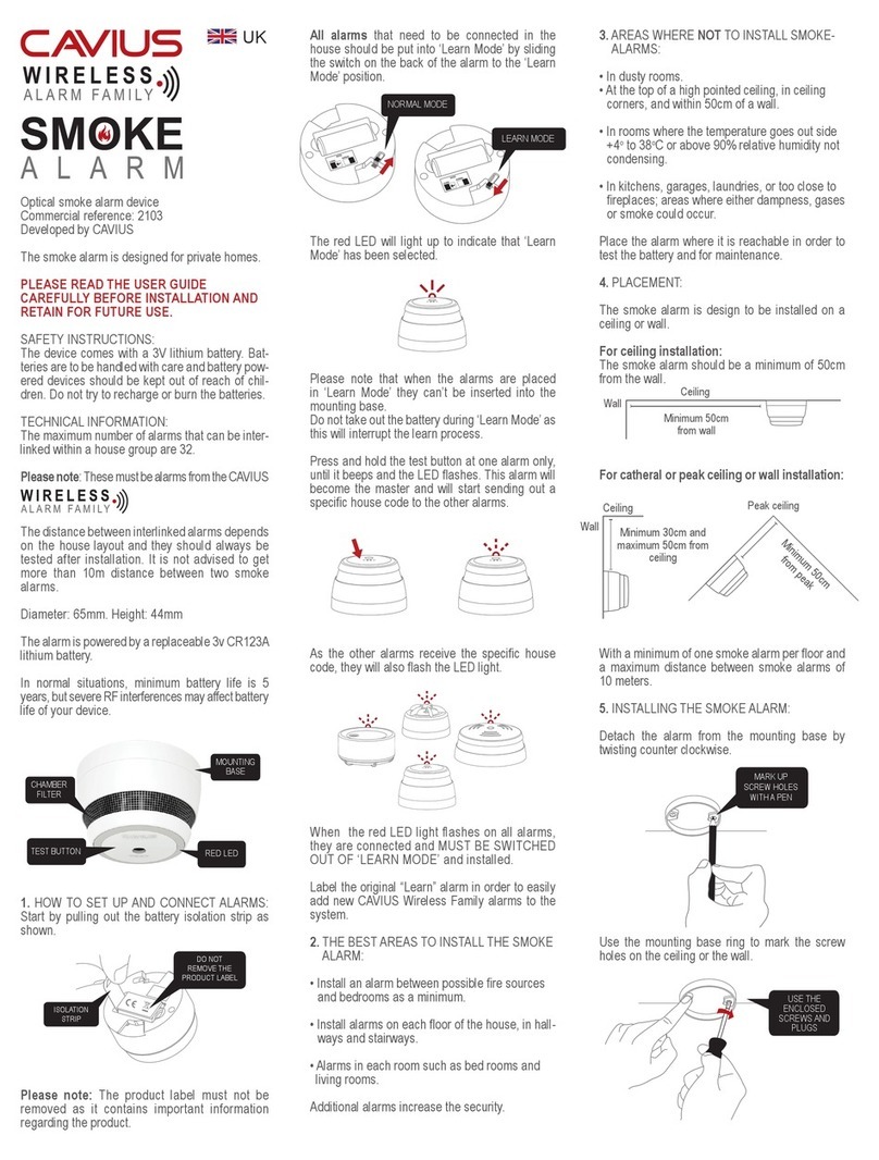 Cavius 2103 manual