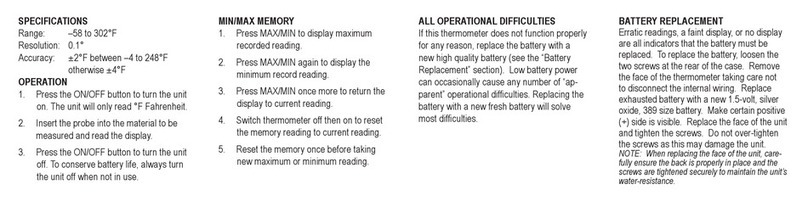 Control Company TRACEABLE User manual