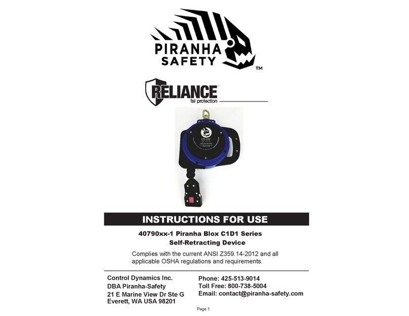 Piranha RELIANCE C1D1 Series Instructions for use Piranha RELIANCE C1D1 Series Instructions for use