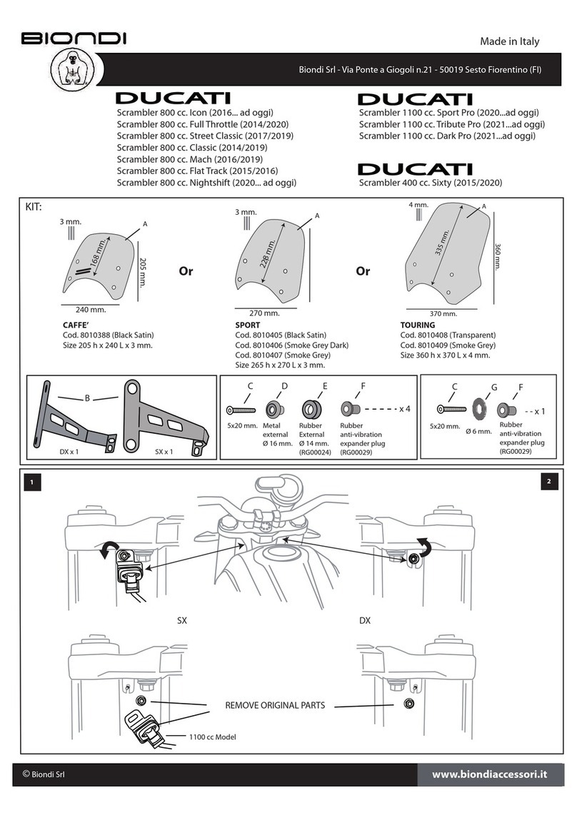 Biondi 8010388 manual