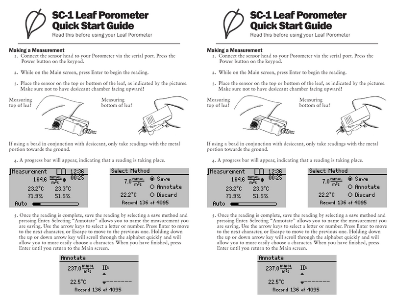 Decagon Devices SC-1 quick start guide