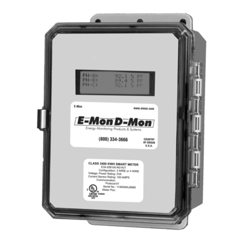 E-Mon Class 3400 Meter User manual