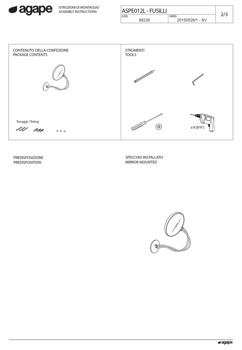 agape FUSILLI Assembly instructions