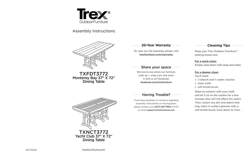 TREX TXD130 Assembly instructions