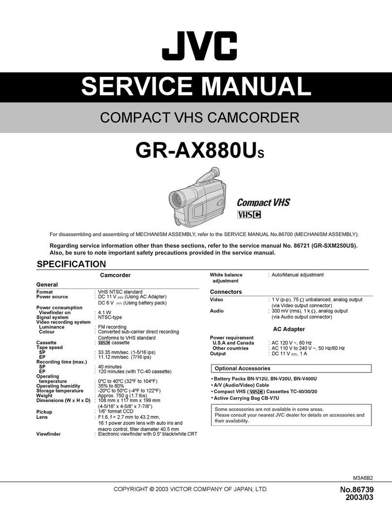 JVC GR-AX880US Service manual