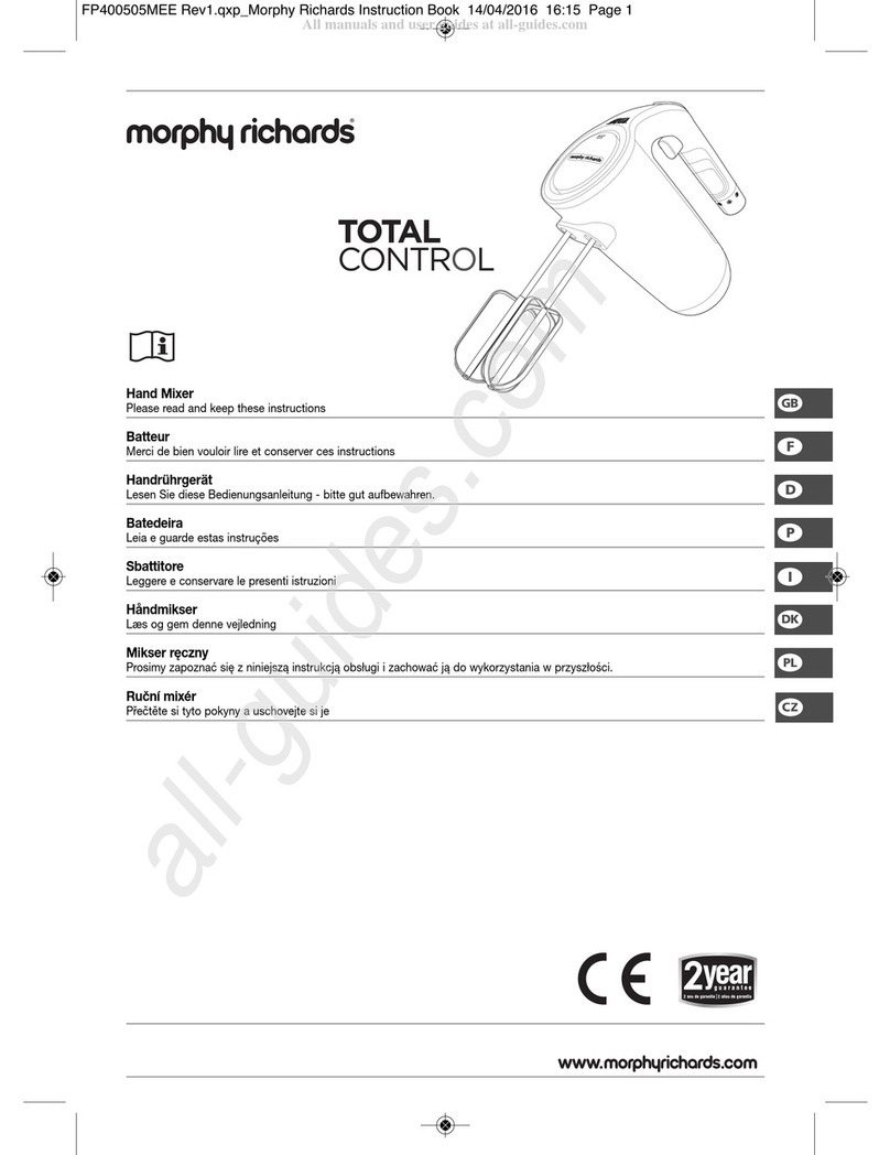 Morphy Richards TOTAL CONTROL 400505 User manual