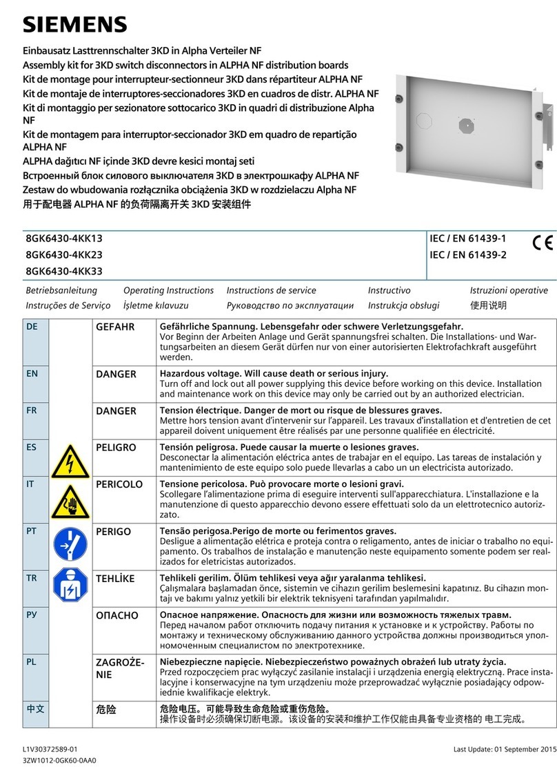 Siemens 8GK6430-4KK13 User manual Siemens 8GK6430-4KK13 User manual