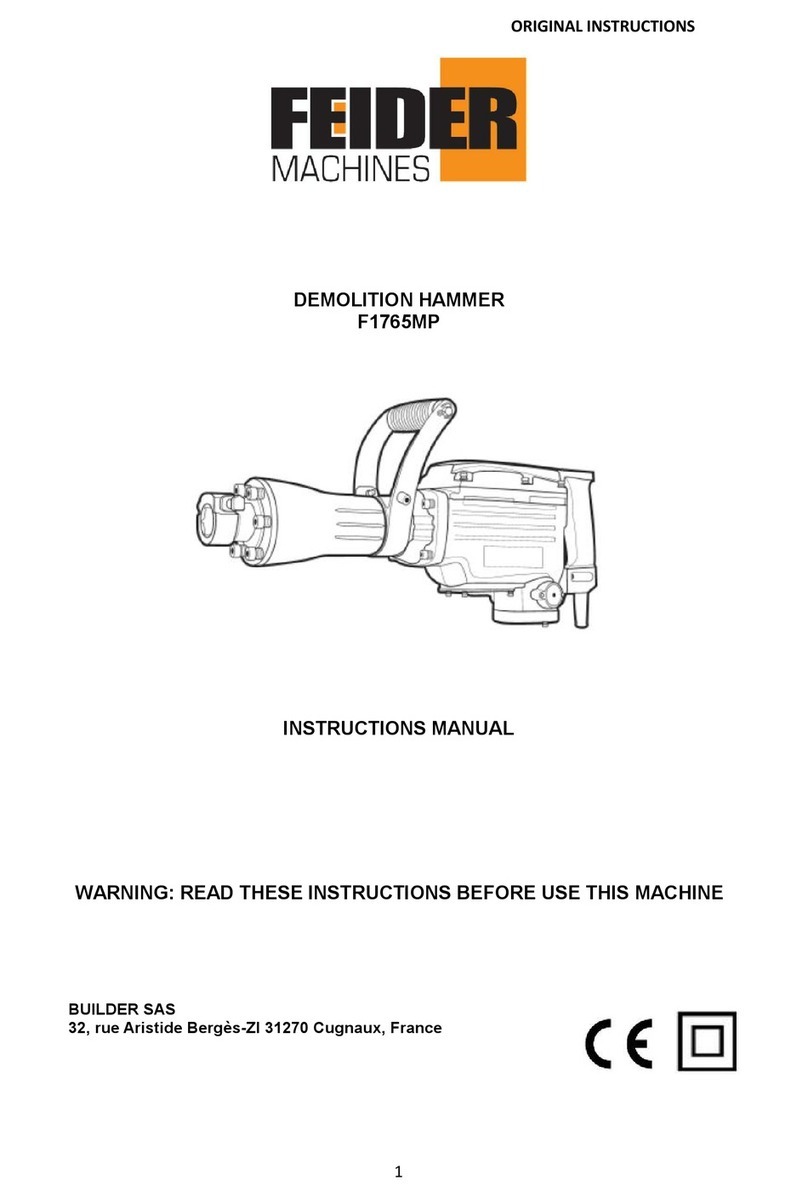 Feider Machines F1765MP instruction manual
