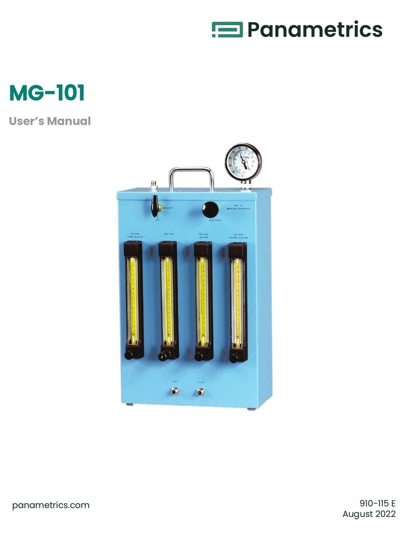 Panametrics MG-101 user manual