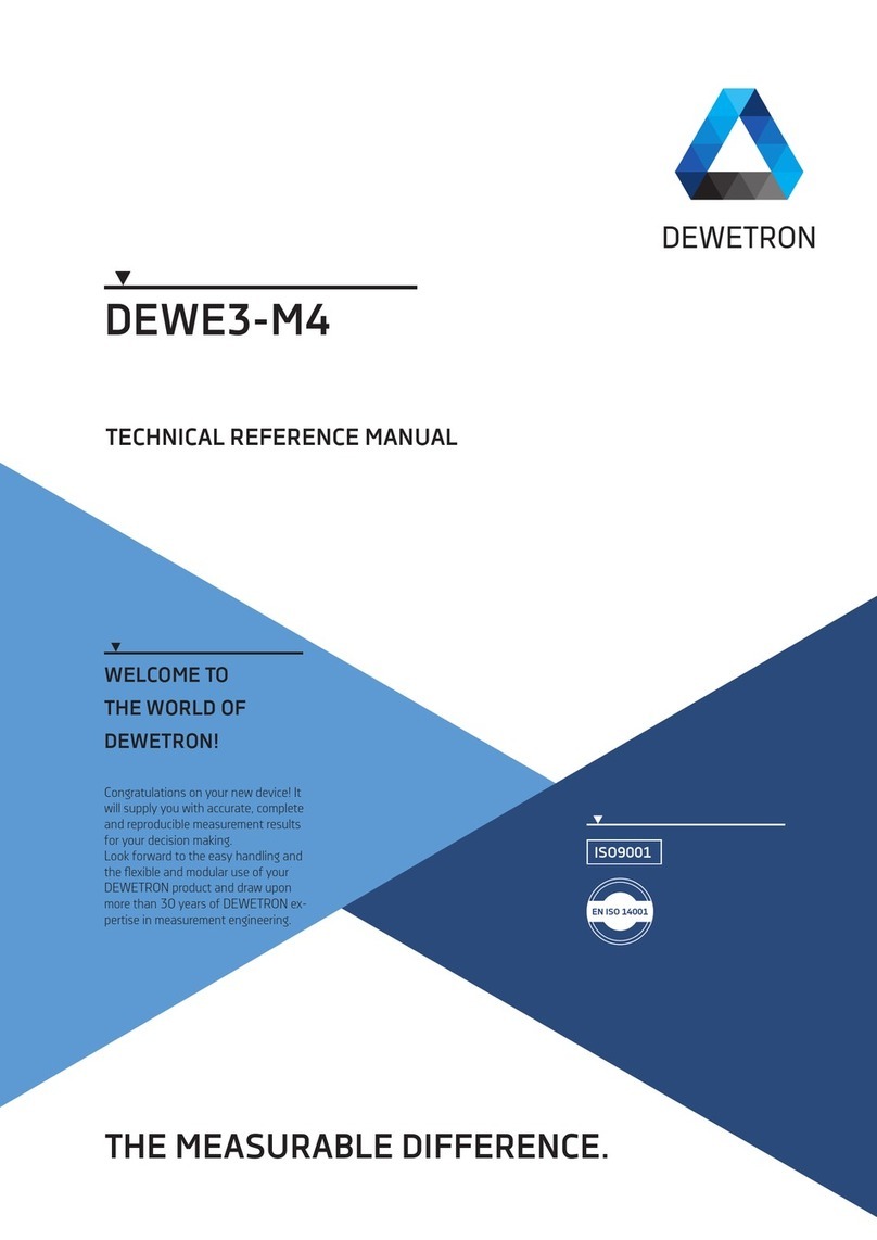 Dewetron DEWE3-M4 Technical reference manual