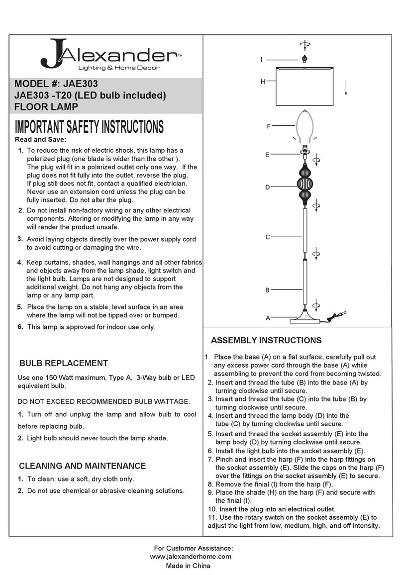 JALEXANDER JAE303 User manual
