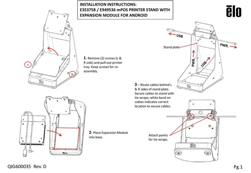 Elo TouchSystems E353758 installation instructions Elo TouchSystems E353758 installation instructions