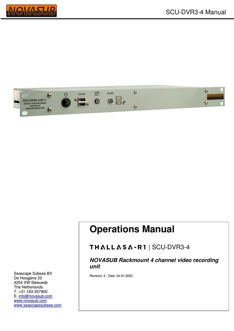 Novasub THALLASA-R1 Operation manual