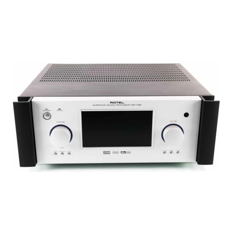 Rotel RSP-1098 owner's manual
