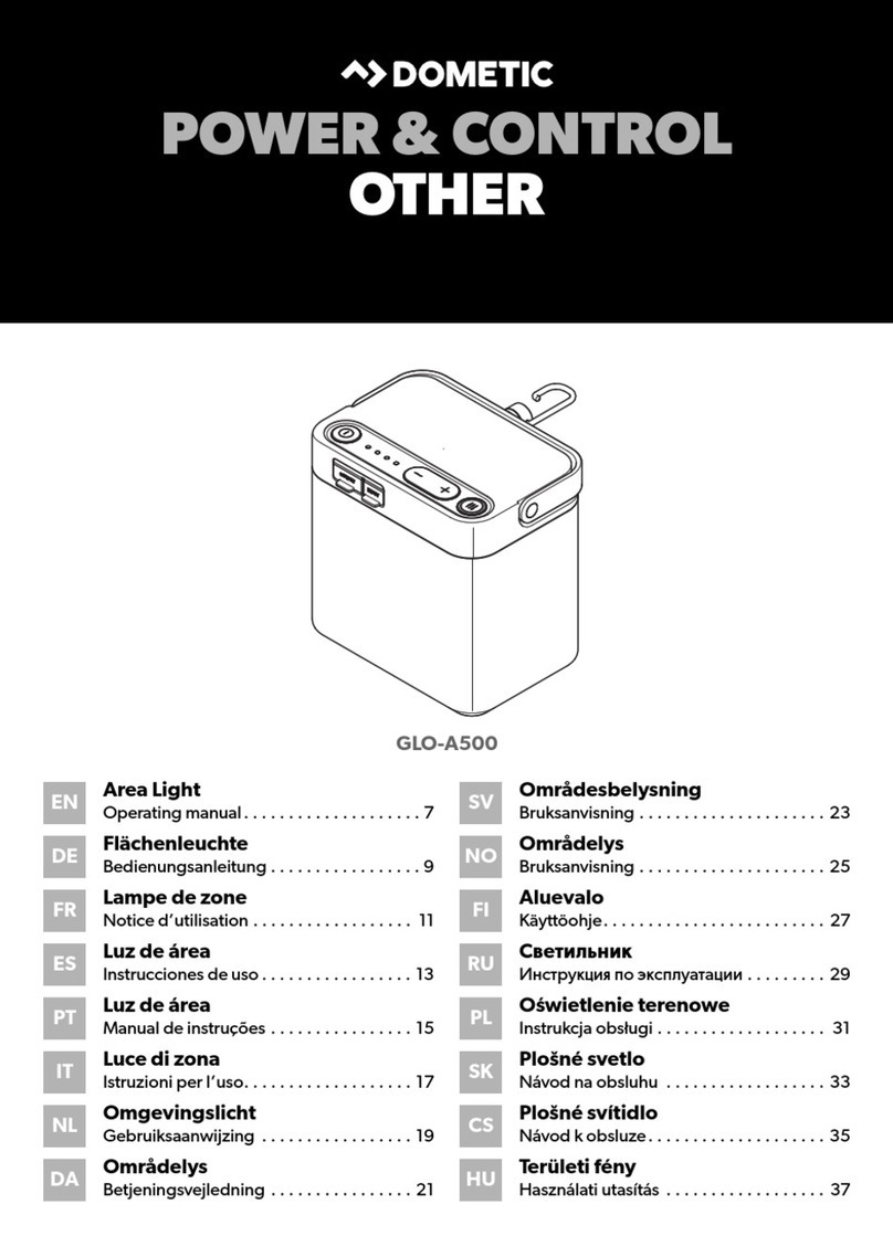 Dometic GLO-A500 User manual