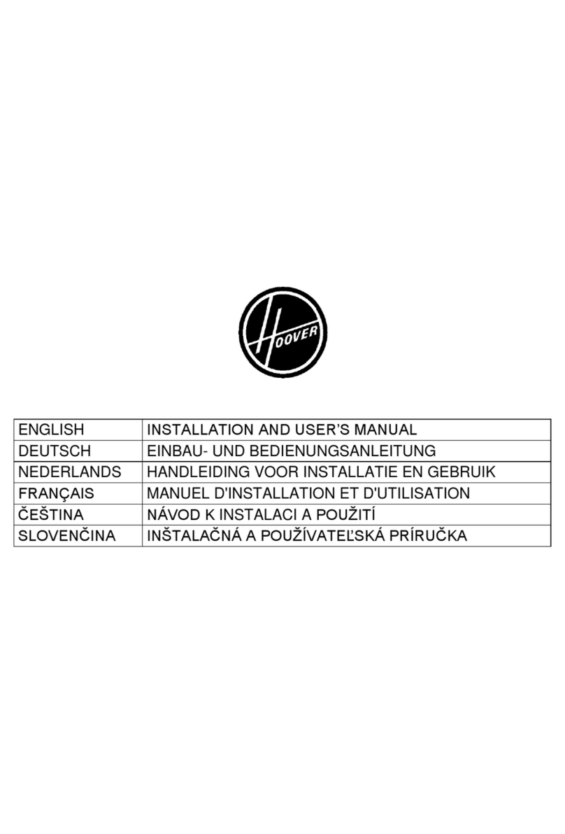 Hoover HTSI9CBK5XWIFI Installation and user manual