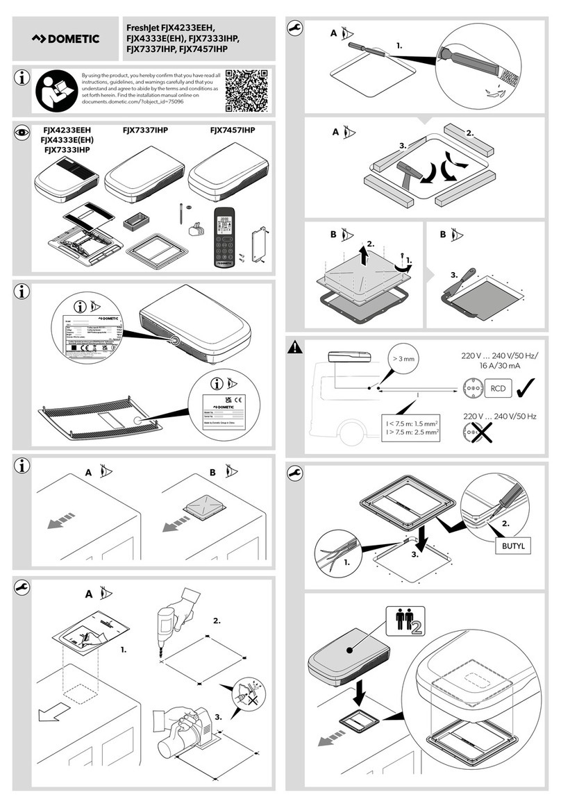 Dometic FJX4233EEH quick start guide