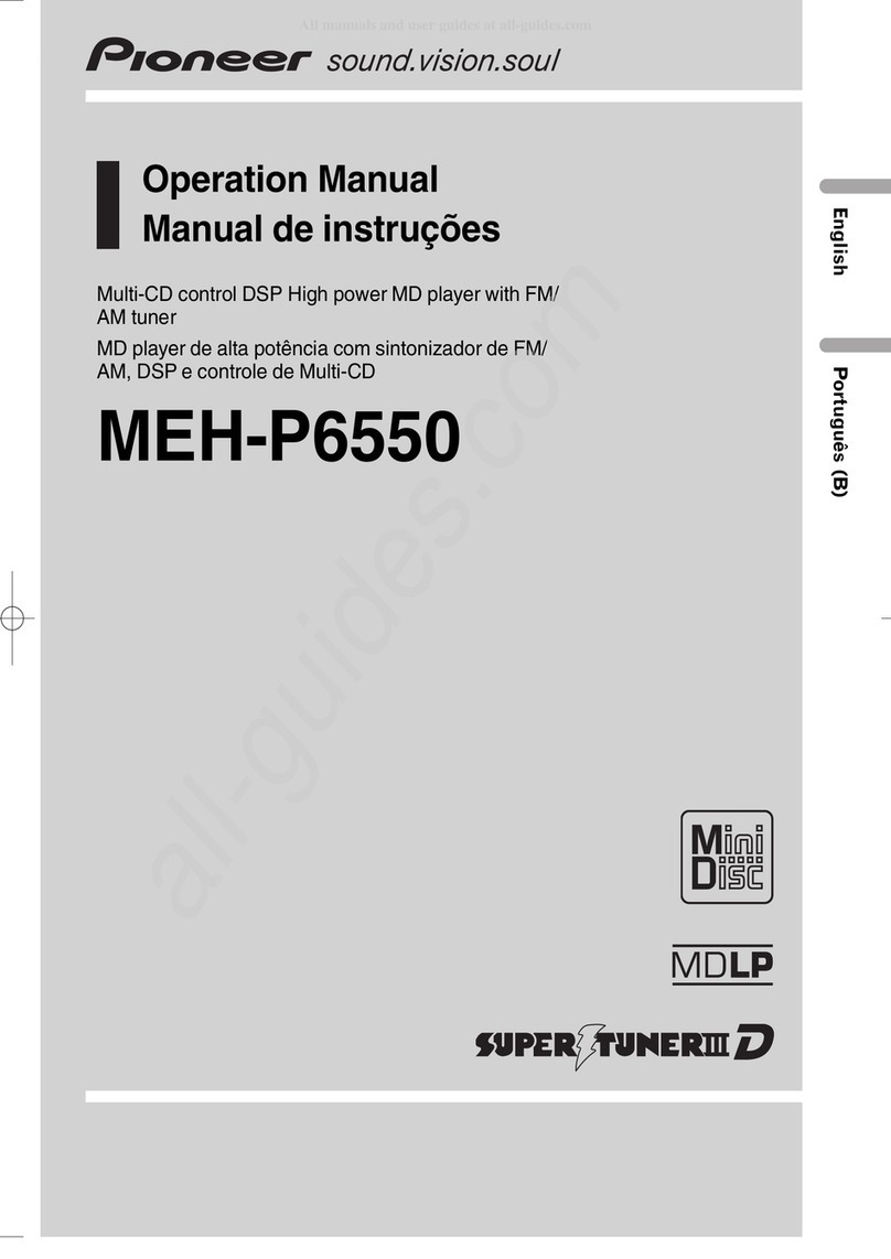 Pioneer MEH-P6550 Operation manual