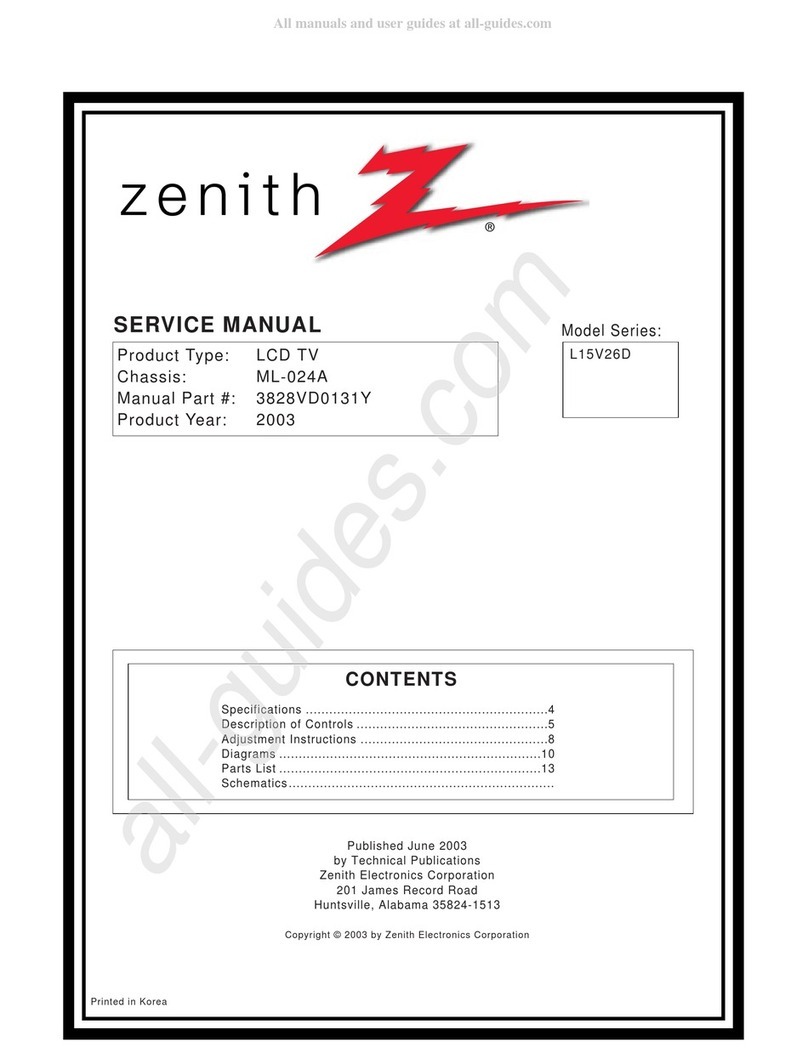 Zenith L15V26D User manual