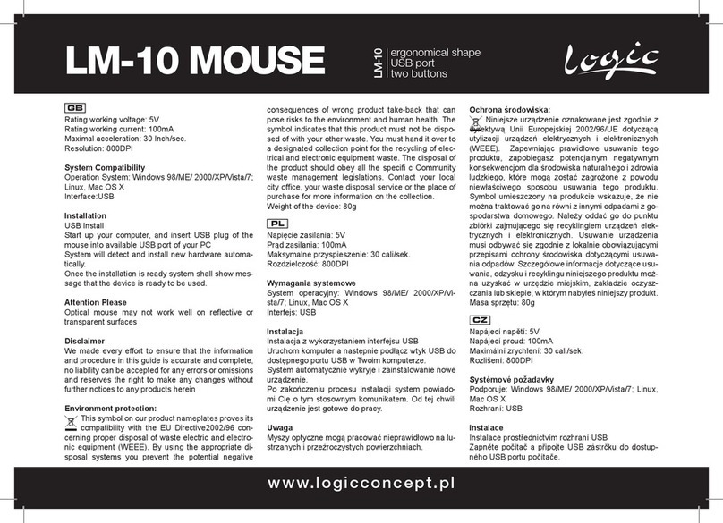Logic LM-10 User manual