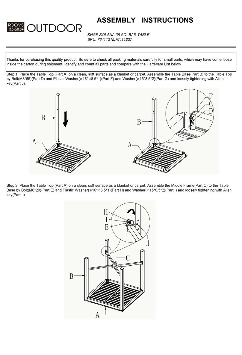 ROOMS TO GO 76411215 User manual ROOMS TO GO 76411215 User manual